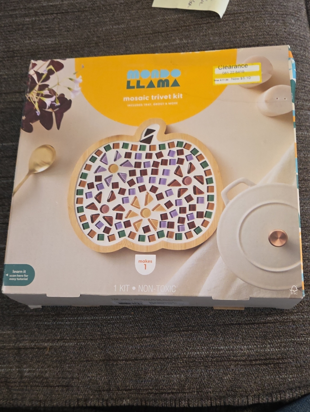 Mondo Llama Mosaic Trivet Kit - Multicolor